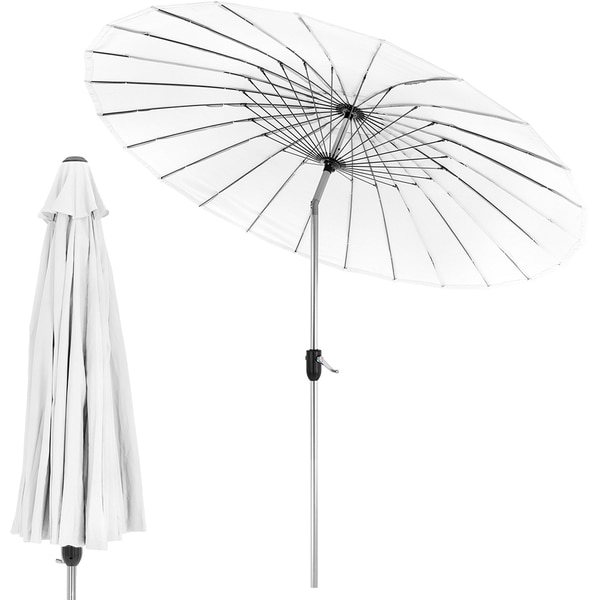 Umbrela terasa AMBIANCE Shanghai, metal, 270 x 245 cm, alb