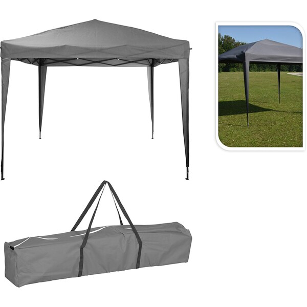 Pavilion terasa AMBIANCE Easy Up, poliester, 300 x 300 x 245 cm, charcoal