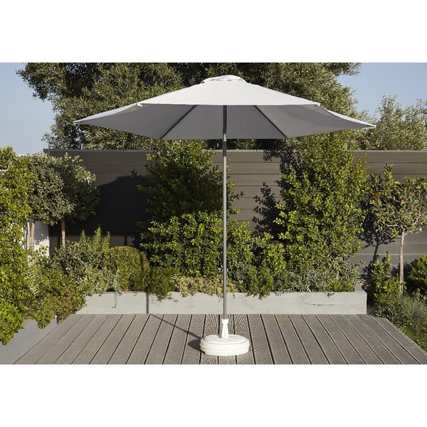 Suport umbrela KI, polipropilena, 44 x 13 cm, alb