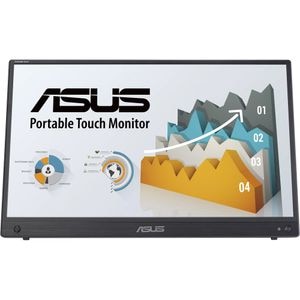 Monitor portabil LED IPS ASUS ZenScreen Touch MB16AMTR, 15.6", Full HD, 60Hz, Flicker Free, Boxe, negru