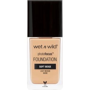 Fond de ten WET N WILD Photo Focus Foundation, Soft Beige, 30ml
