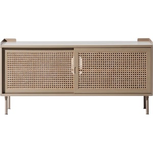 Comoda TV Wrap Wicker M, bej, 120 x 45 x 55 cm