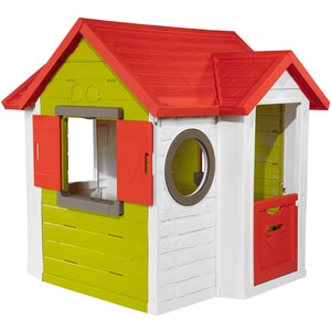 Casuta gradina pentru copii SMOBY Neo House, plastic, 118 x 132 x 135 cm, multicolor