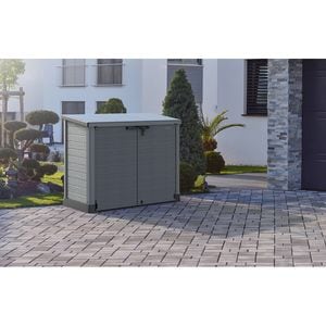 Dulap depozitare gradina DURAMAX Storeway 1200 L, 145 x 82.5 x 125 cm, gri