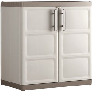 Dulap depozitare gradina KETER Excellence XL Base, polipropilena, 89 x 54 x 93 cm, bej