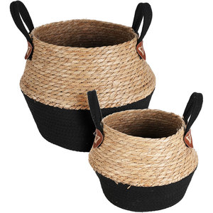 Cos depozitare 435104000, maro deschis-negru, 2 bucati