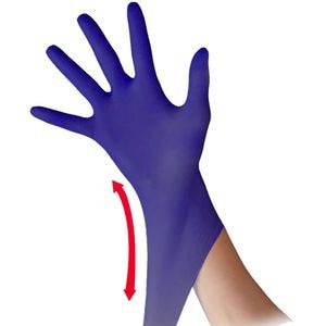 Manusi examinare nepudrate EVRIKA 1006376, nitril, marimea S, 100 buc