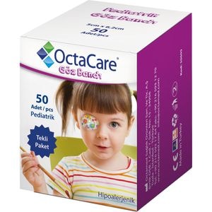 Plasturi oculari pentru fete OCTACARE, 5 x 6.2 cm, 50 buc