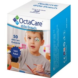 Plasturi oculari pentru baieti OCTACARE, 5 x 6.2 cm, 50 buc