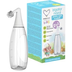 Irigator nazal 2in1 EASYCARE EASY00231, 400ml, alb-transparent