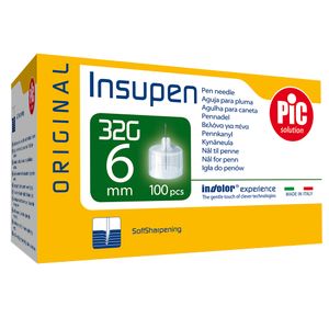 Ace pen insulina sterile PIC Solution Insupen, 32gx6mm, 100 bucati