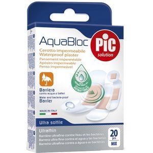 Plasturi rezistenti la apa PIC AquaBloc, 20 buc