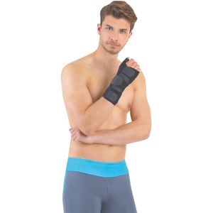 Orteza cu atela pentru incheietura mainii drepte cu suport pentru degetul mare VIZOR 21-ES1, marime universala, negru