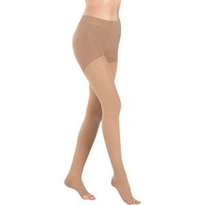 Strampi compresivi cu chilot VIZOR 5204-A, clasa II, varf inchis, marimea 3, maro