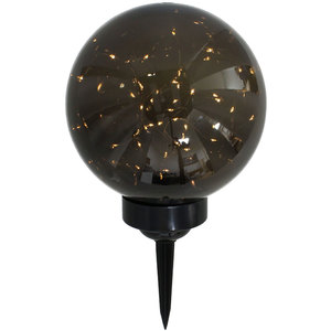 Decoratiune gradina Firefly, incarcare solara, 20 x 20 x 30 cm, negru
