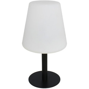 Decoratiune gradina Veioza, incarcare solara, 15 x 15 x 30 cm, alb