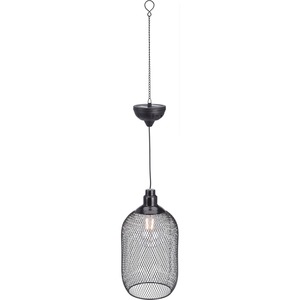 Lampadar gradina DS1000030, incarcare solara, 15 x 15 x 27 cm, negru
