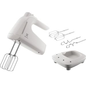 Mixer de mana ELECTROLUX EHM4W, 500W, 5 trepte viteza, alb-argintiu