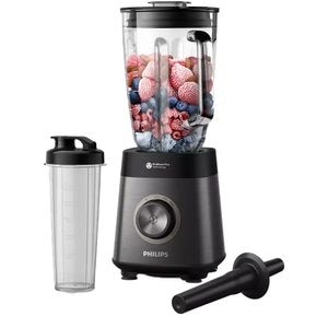 Blender PHILIPS Seria 5000 HR3041/00, 2l, 1200W, viteza variabila, argintiu inchis-negru