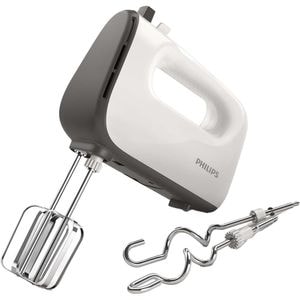 Mixer vertical PHILIPS Viva Collection HR3740/00, 450W, 5 trepte viteza, alb-gri