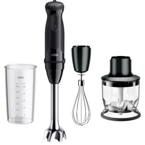 Mixer vertical BRAUN MQ50202M, 0.6l, 1000W, 21 trepte viteza, negru