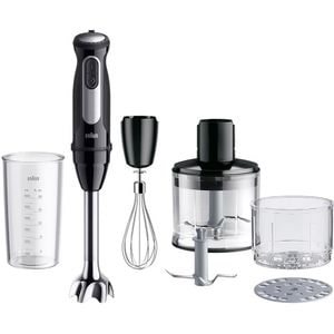Mixer vertical BRAUN MultiQuick 5 Pro MQ55254M, 0.6l, 1000W, 25 trepte viteza, negru-argintiu