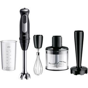 Mixer vertical BRAUN MultiQuick 5 Pro MQ55307M, 0.6l, 1000W, 25 trepte viteza, negru-argintiu