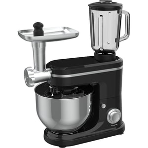 Robot de bucatarie MYRIA MY4713, vas 6l, blender 1.5l, 1500W, 6 trepte viteza, negru-argintiu