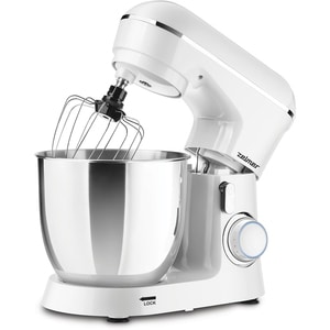 Mixer cu bol ZELMER ZKR1300W, 5l, 1300W, 10 trepte viteza, alb-argintiu