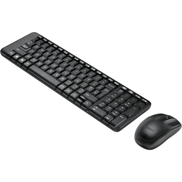 Signal salty hand over Kit tastatura si mouse Wireless LOGITECH MK220, USB, Layout UK, negru