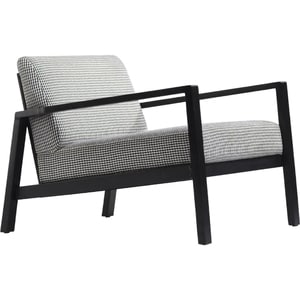 Fotoliu Cairo, textil, alb-negru