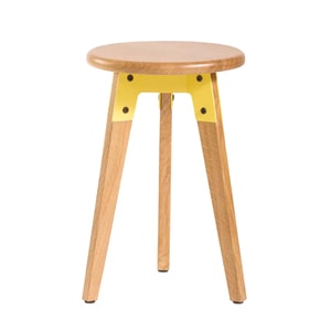 Taburet Neo Mini, maro deschis-galben