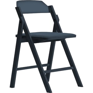 Scaun dining tapitat Pony, albastru inchis