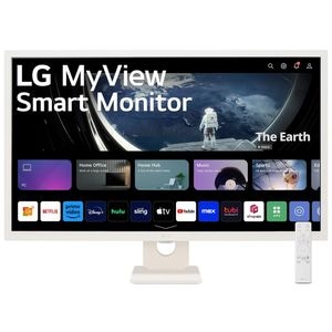 Monitor Smart LED IPS LG 32SR50F-W, 32", Full HD, 60Hz, HDR10, alb