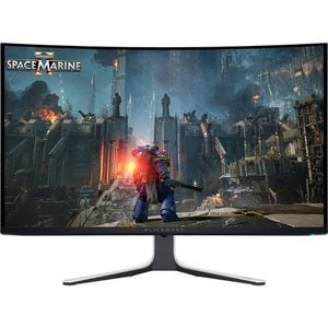 Monitor Gaming curbat OLED Quantum-Dot IPS DELL Alienware AW3225QF, 32", 4K UHD, 240Hz, AMD FreeSync,NVIDIA G-SYNC, alb-negru