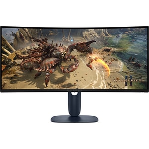 Monitor Gaming curbat LED VA DELL Alienware AW3425DWM, 34", WQHD, 180Hz, AMD FreeSync Premium, negru