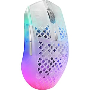 Mouse Gaming Wireless STEELSERIES Aerox 3 (2022) Edition Ghost, 18000 dpi, alb