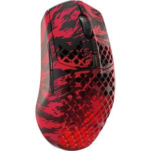 Mouse Gaming Wireless STEELSERIES Aerox 3 Faze Clan Edition, 18000 dpi, rosu