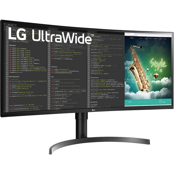 Monitor Gaming curbat LED VA LG 35WN75CN-B, 35", UltraWide QHD, 100Hz, AMD Freesync, HDR10, negru