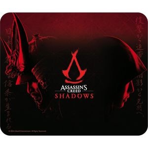 Mouse Pad Gaming ABYSSE CORP Assassin's Creed Shadows Yasuke & Naoe, rosu