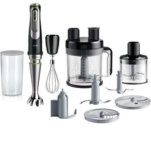 Mixer vertical BRAUN MQ9195XLI, 2l, 1200W, viteza variabila, negru-argintiu
