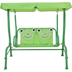 Balansoar gradina Frog, 2 locuri, 115 x 75 x 110 cm, verde