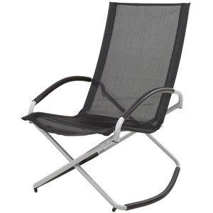 Scaun terasa PROGARDEN X82100020, metal, 90 x 70 x 98 cm, negru