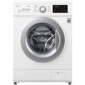 Masina de spalat rufe frontala LG F4J3TS4WE, Steam, 8 kg, 1400rpm, Clasa D, alb