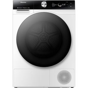 Uscator de rufe HISENSE DH7S107BW, Pompa de caldura, 10 kg, 20 programe, Clasa A+++, Wi-Fi, alb