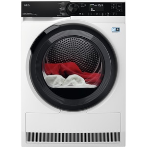 Uscator de rufe AEG TR939M6CE, AbsoluteCare, Pompa de caldura, 9kg, 12 programe, Clasa A+++, alb