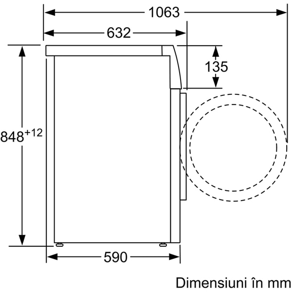 Masina de spalat rufe frontala BOSCH WAV28L91BY, 9kg, 1400rpm, Clasa B, alb