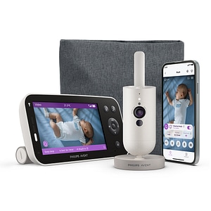 Monitor video PHILIPS AVENT SCD971/26, 5", alb-gri