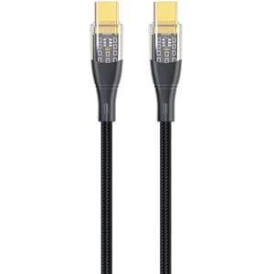 Cablu date Myria MY9099, USB-C - USB-C, 1m, negru
