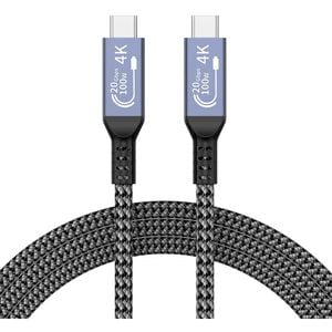 Cablu date Myria MY9101, USB-C - USB-C, 1m, gri